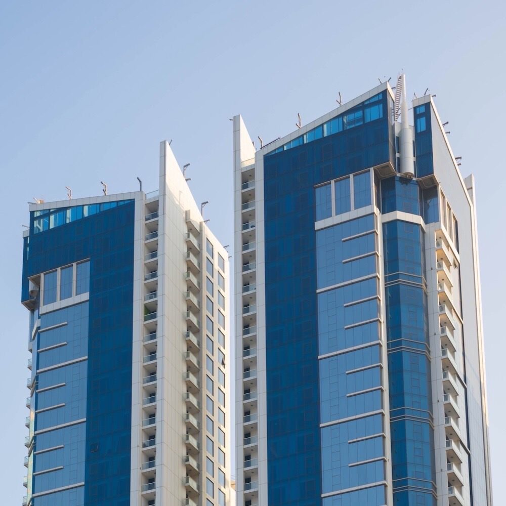 Fontana Gardens residential towers in Juffair by Arab Architects