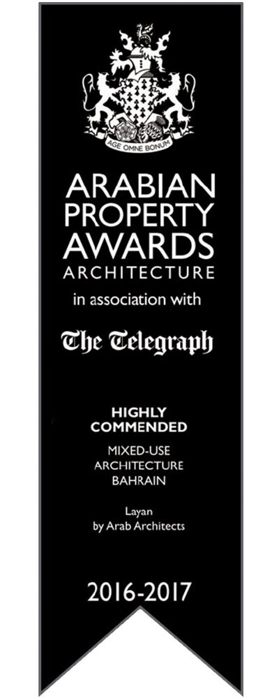 An international property award received by Arab Architects W.L.L.